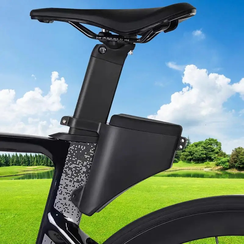 Bikes Saddle Bag Large Capacity Bikes Frame Bag Bicycles Saddle Bag Streamlined Rear Rack Bag Bicycles Rack Bag For Tools Spare 250610
