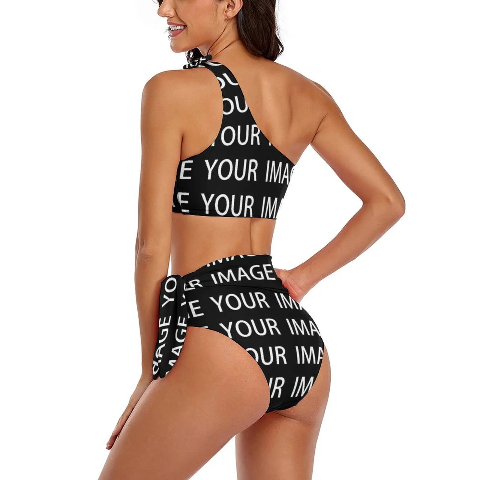 Image Made Bikini Swimsuit Custom Design Your Own Swimwear Customized Beach 2 Piece Bathing Suit