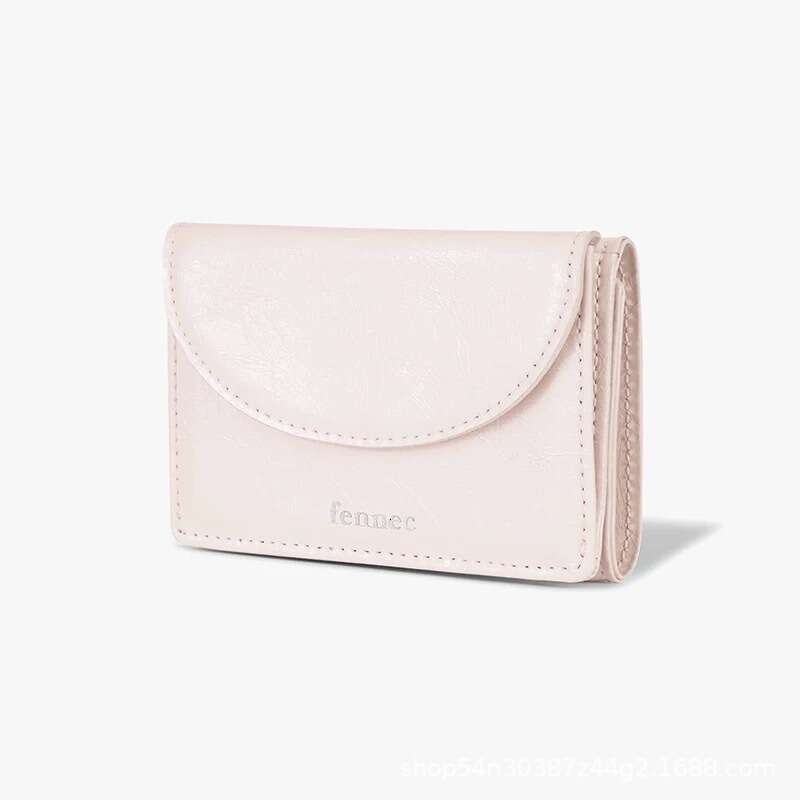 Fennec Wallet Half Round 70% off Stack Cute Cowhide Cash Bank ID Card Holder Coin Purse