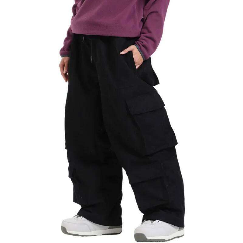 2025 New Ski Men's Sports Loose Snow Women's Outdoor Winter Single Double Board Windproof Warm Breathable Pants