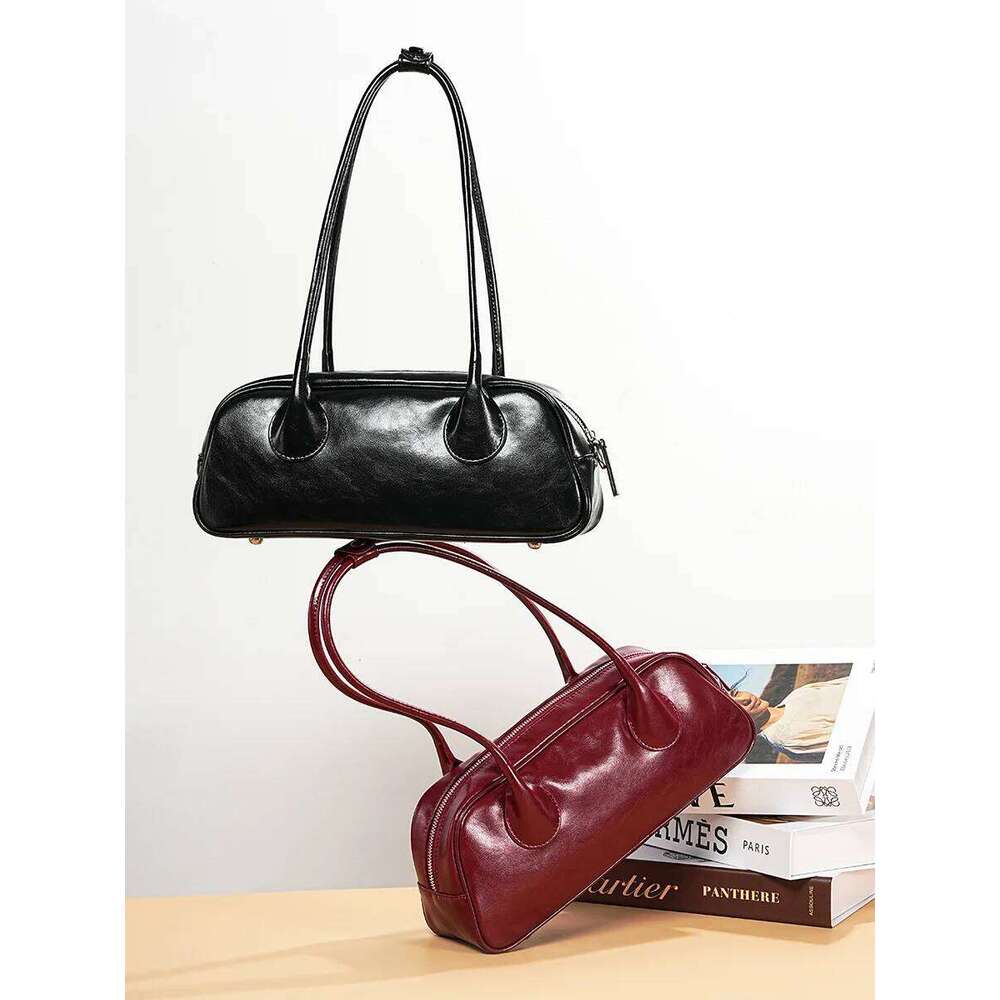 YANATARI Underarm Cowhide Genuine Leather Handbags Women Vintage Shoulder Female Korean Bag High Quality 2025