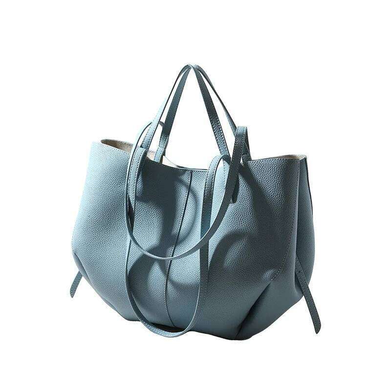 VIELINE New Women's Tote Large Capacity Leisure Shoulder Handbag Cowhide Commuting Fashion Messenger Shopping Bag
