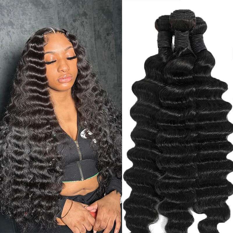 Wave Brazilian Virgin Human Loose Wavy for Black Women 100% Unprocessed Hair Weave Bundles