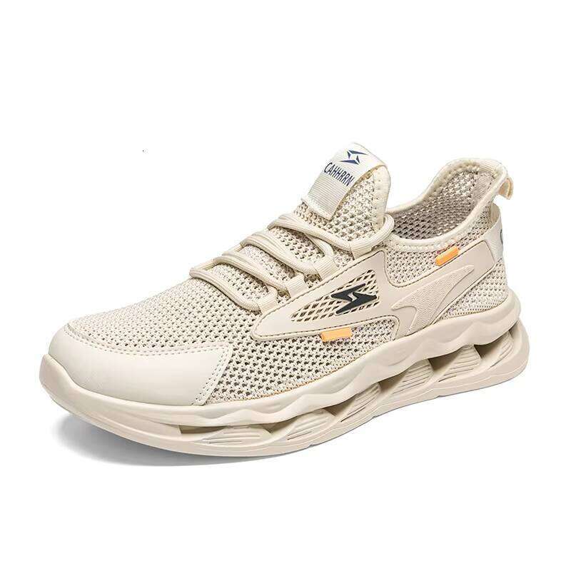 High Quality Knitted Fabric Running Lightweight Breathable Large Size Sports Jogging Casual Men's Shoes