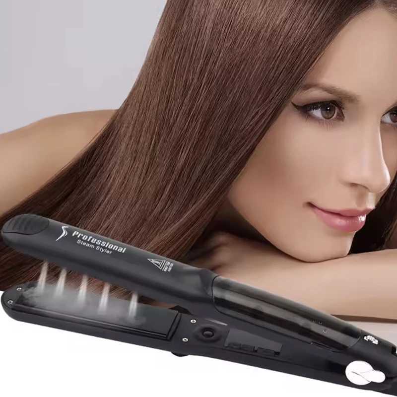 Professional Digital LCD Display Steam Flat Irons for Hair Beauty and Curling Iron Straightener Hair Straighteners W250610