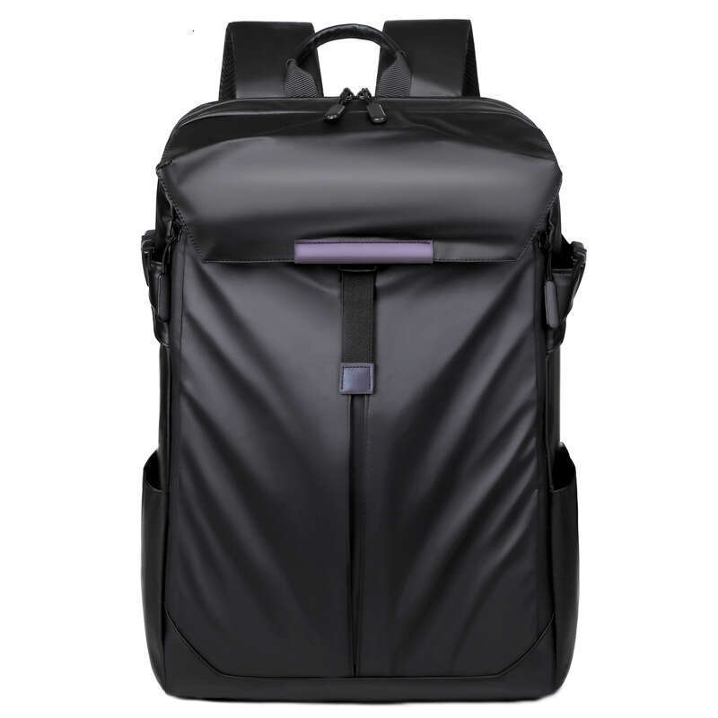 Trendy Waterproof Leather Lightweight Large Capacity Travel Business Commuter Backpack, Cycling Backpack