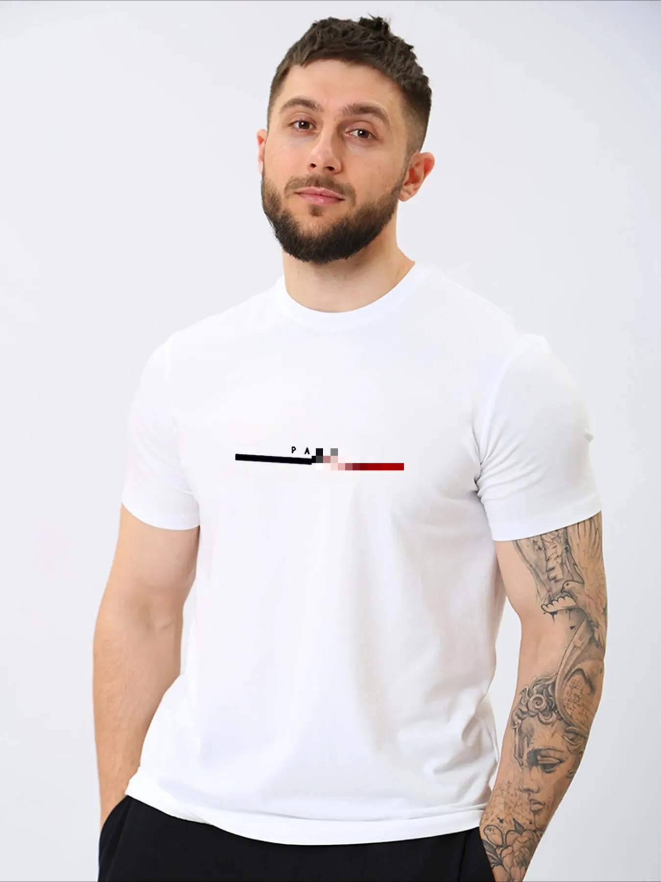2025 New Digital Print Designer T-shirts Super Elastic Casual Short-Sleeved Men's Daily Party Home Social T-Shirt Solid Color Vintage Streetwear