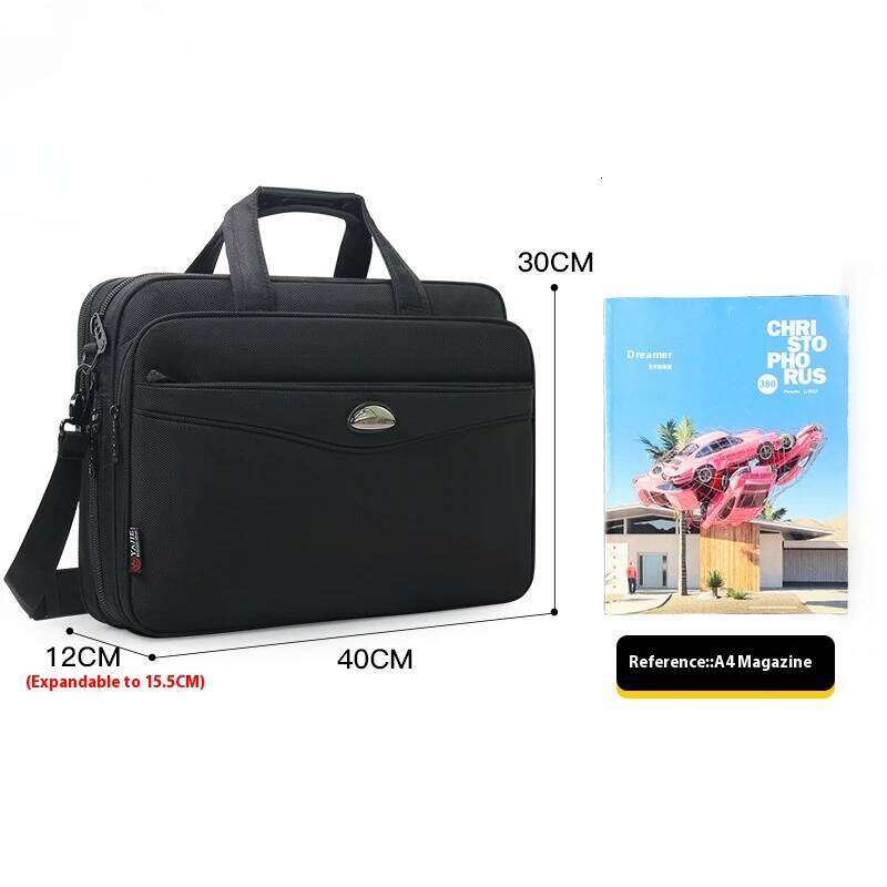 Large Capacity Briefcase Men Business 15.6 Inch Laptop Bag Shoulder Canvas Handbags Notebook Bags Messenger