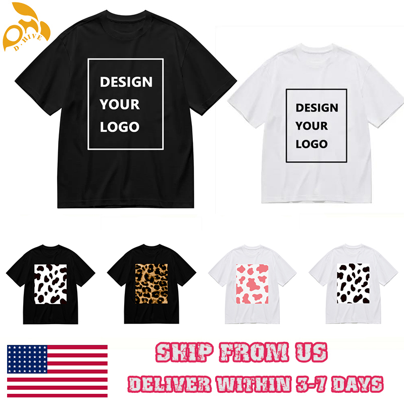 Leopard print Designer Oversize Customized leopard print cow print Men's Women's shirt Short Sleeve Round neck outdoor breathable cotton pri