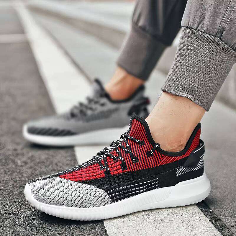 Cold Sticky Flying Woven Fashion Trendy Sneakers Men's Comfortable Casual Sport Shoes