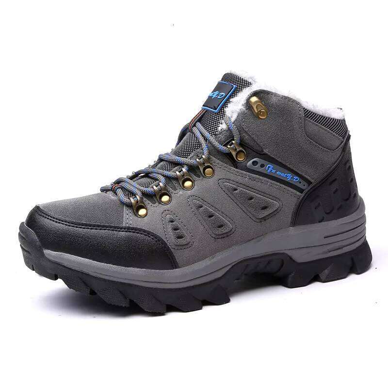 New Arrival Factory Outdoor Mens Add Veet Keep Warm Sport Hiking Boots Shoes