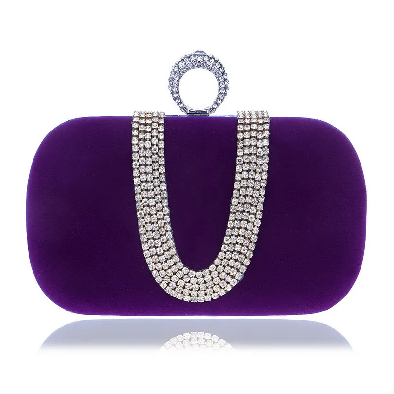 Women Evening Bags Diamond Clutch bag Party Diamonds Lady black Red Chain Shoulder bag Handbags for Purse 250606