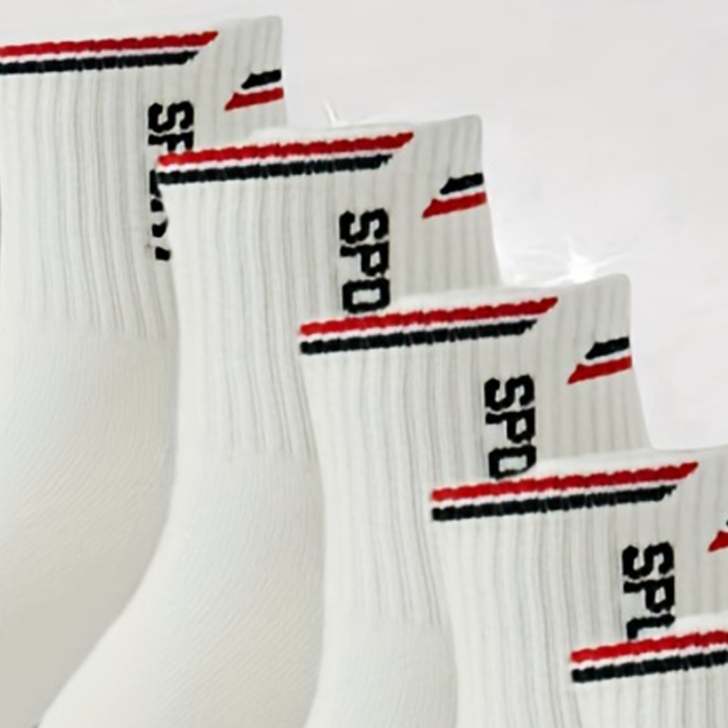 Mesh Fabric Breathable Sports Socks Featuring Comfort-Cushioned Sole for Enhanced Performance