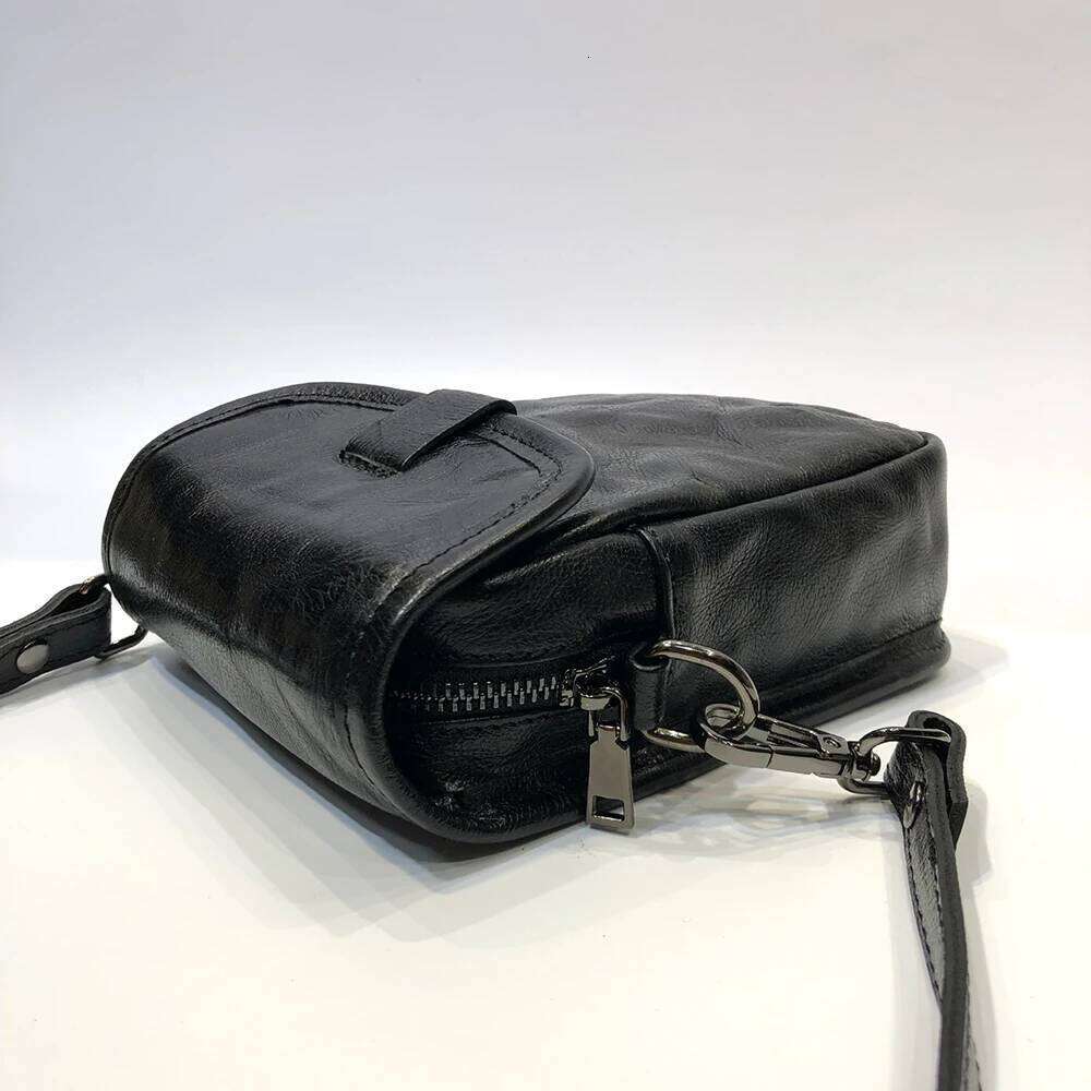 Designer Luxury Flap Genuine Leather Crossbody Bags Women Mini Shoulder Purses And Handbags For Girls Ladies Phone Simple Solid Designer Bag