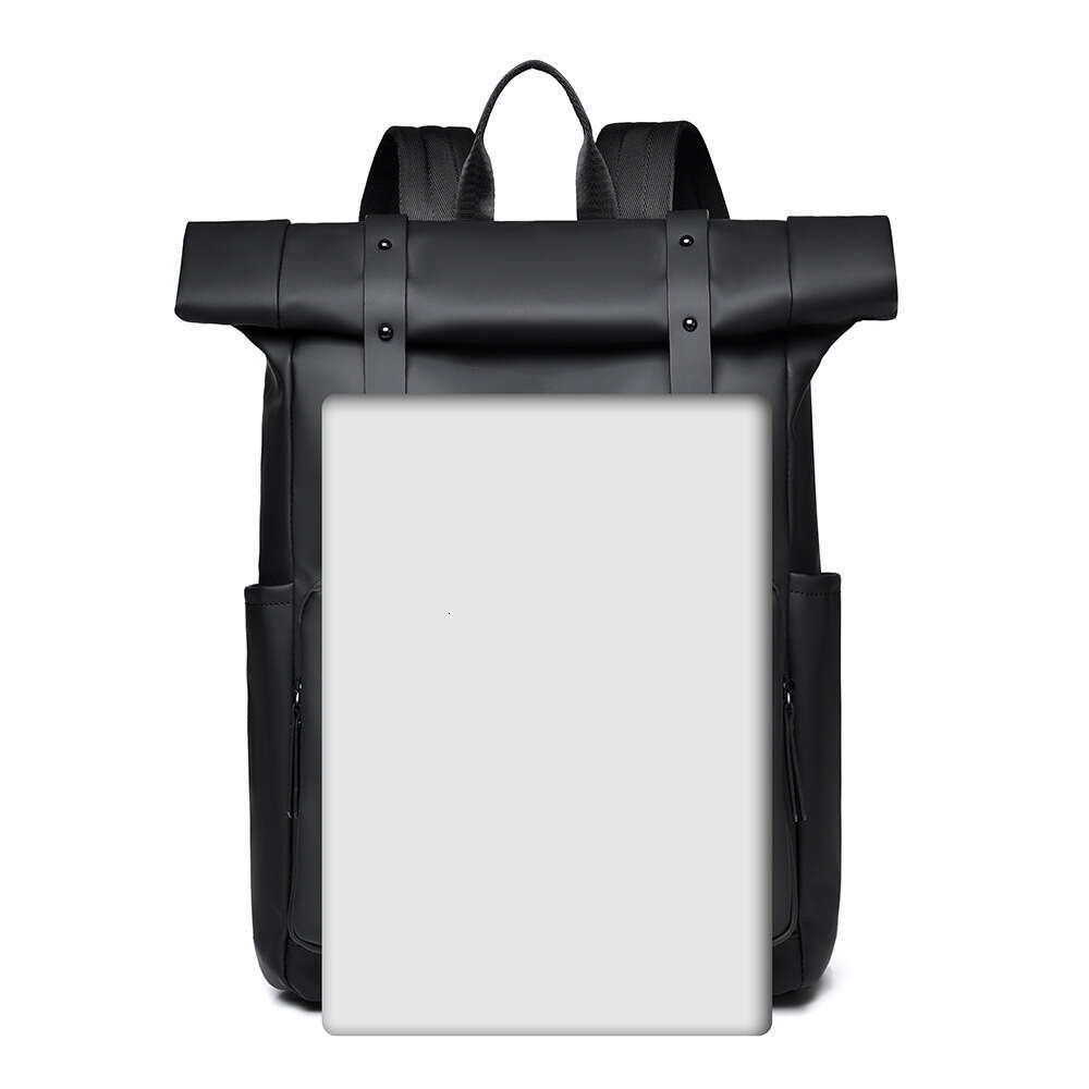 Street Fashion Foldable Roll-Top Large Capacity Men's High-End Casual Travel Backpack