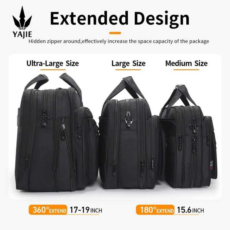 Large Capacity Briefcase Bag Men Business Bag 15.6 inches 17 inches 19 inches Laptop Bag Shoulder Bags Canvas Handbags messenger Bag W250610