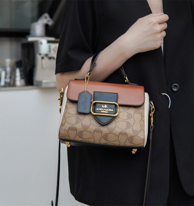 Free shipping designer premium handbag for women 2025 new French niche fashion design single shoulder handbag versatile crossbody bag black