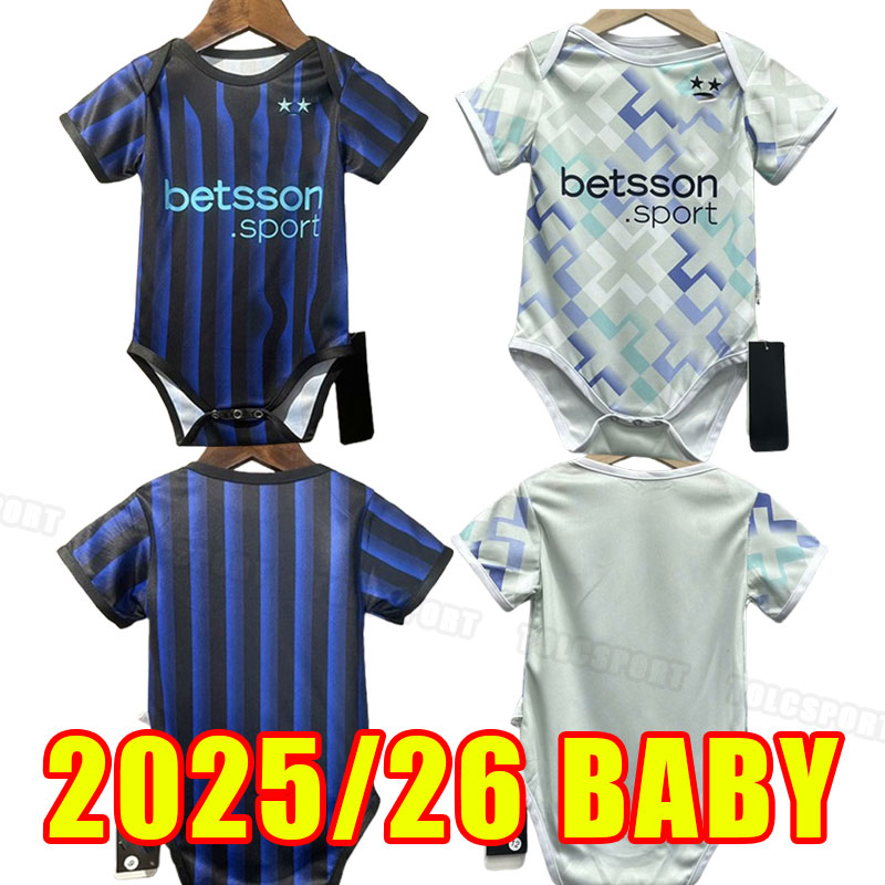 BABY J.CORREA LUKAKU soccer jerseys 25 26 BARELLA LAUTARO INTERS ERIKSEN away DZEKO Gosens MILANS UNIFORMS Asllani Bellanova 2025 2026 HOME kids INFANTS