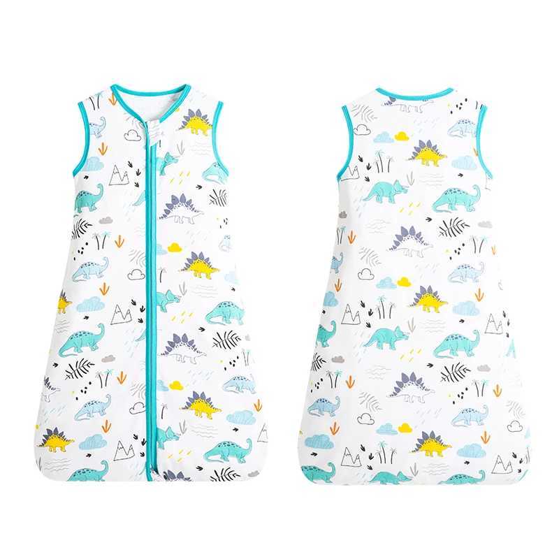 Baby Sleeping Bag For Newborn Baby Wearable Blanket 0.5 Tog Summer 100% Cotton Print Vest Sleep Sack Baby Boys Girls 0-3 Years y250610A58B