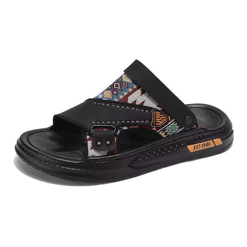 New Hot Selling Outdoor Men PU Sandals Summer Beach Slipper High Quality Slippers