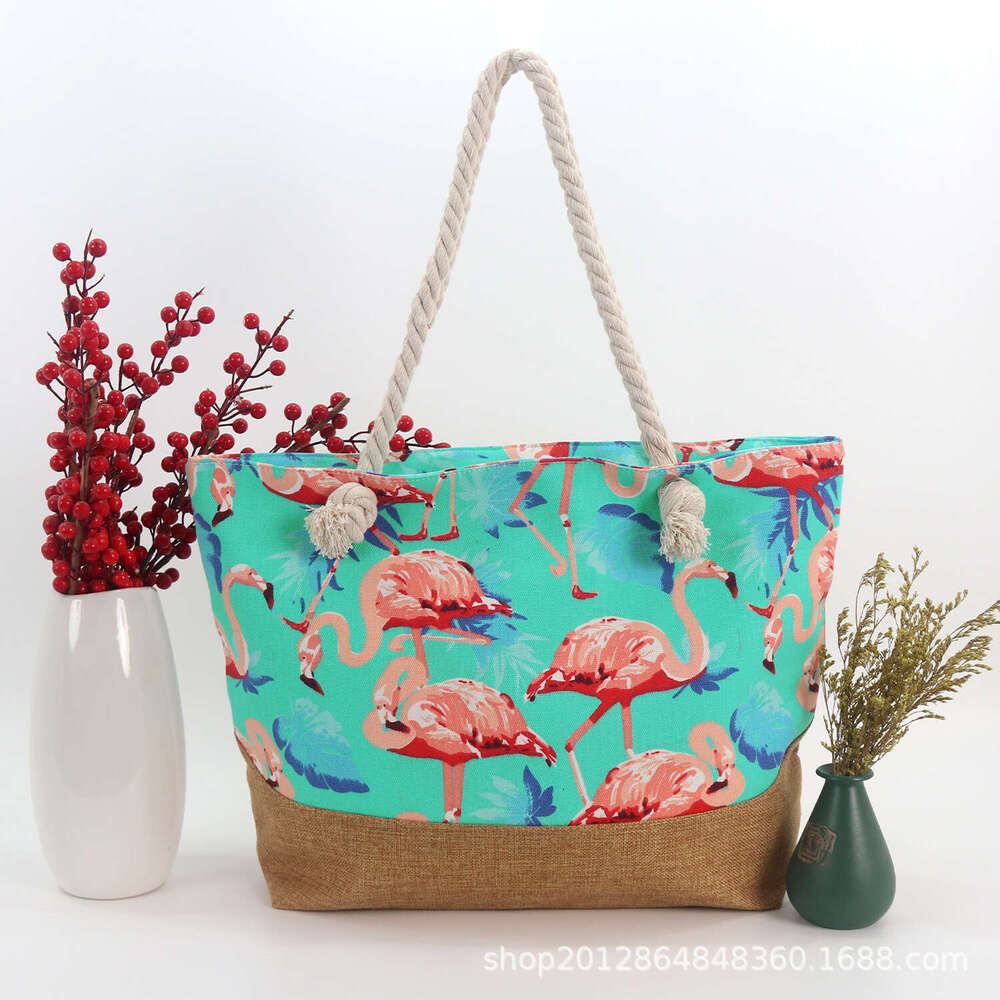 Tote Eco-Friendly Shopping Advertising Cotton Laminated Canvas Beach Bag Printed