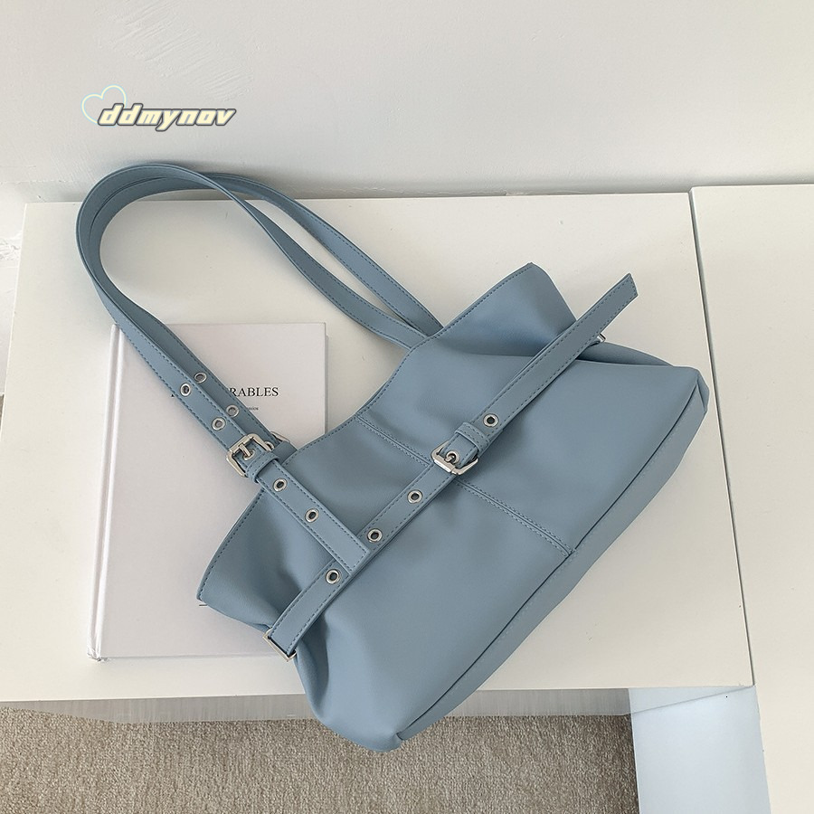 New Women's Single Shoulder Large Capacity 2025 Spring Summer Commuter Fashion Minimalist Tote Bag for Women ddmynov