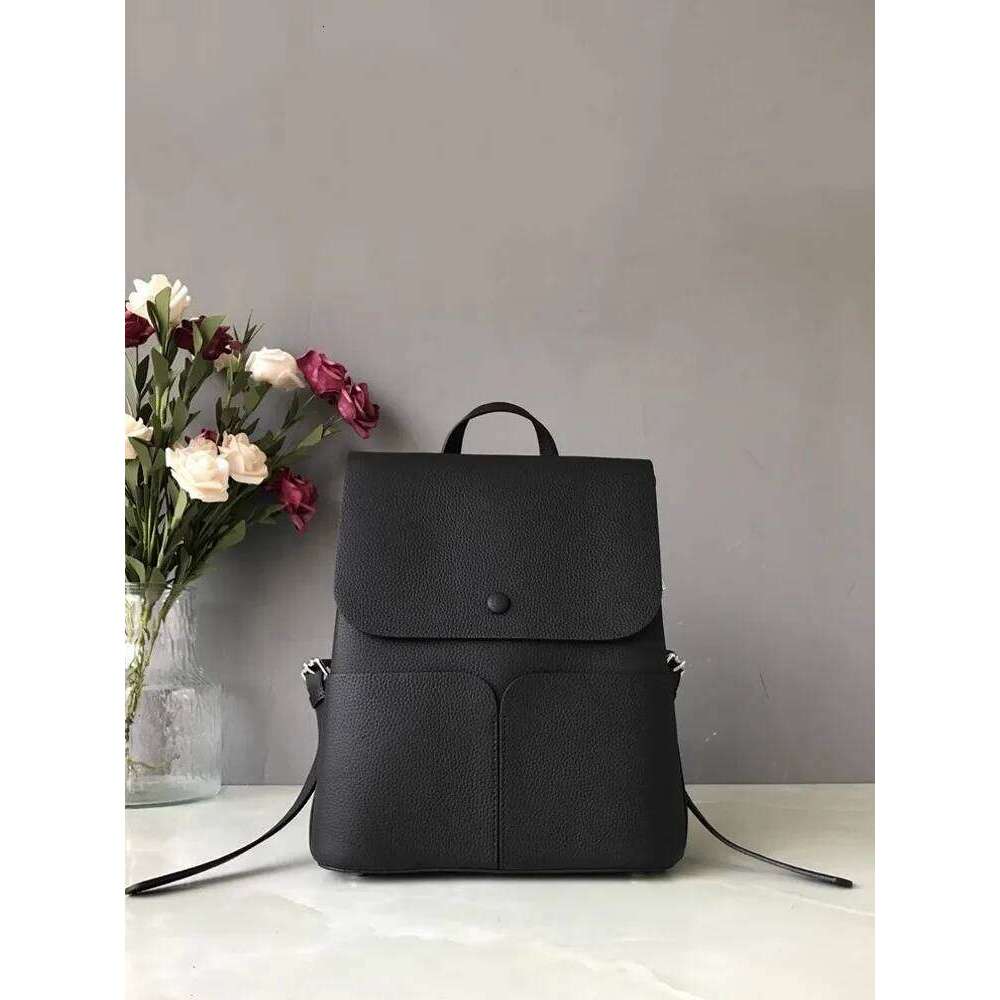 Retro Casual New Genuine Office Solid Color Natural Leather Travel Backpack Womens Shoulder School Bag 2025/06/10