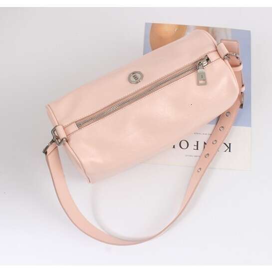 Korean Minseok Lim Minitmute Caviar Pattern Genuine Leather Pillow Handheld Boston Crossbody Shoulder Bag