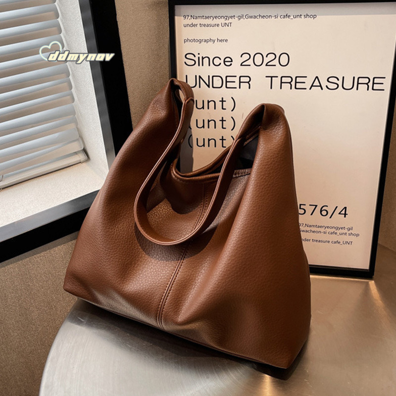 Single Shoulder Tote Large Capacity Stylish Handbag for Women 2025 New Fashion Simple Casual Underarm Bag ddmynov