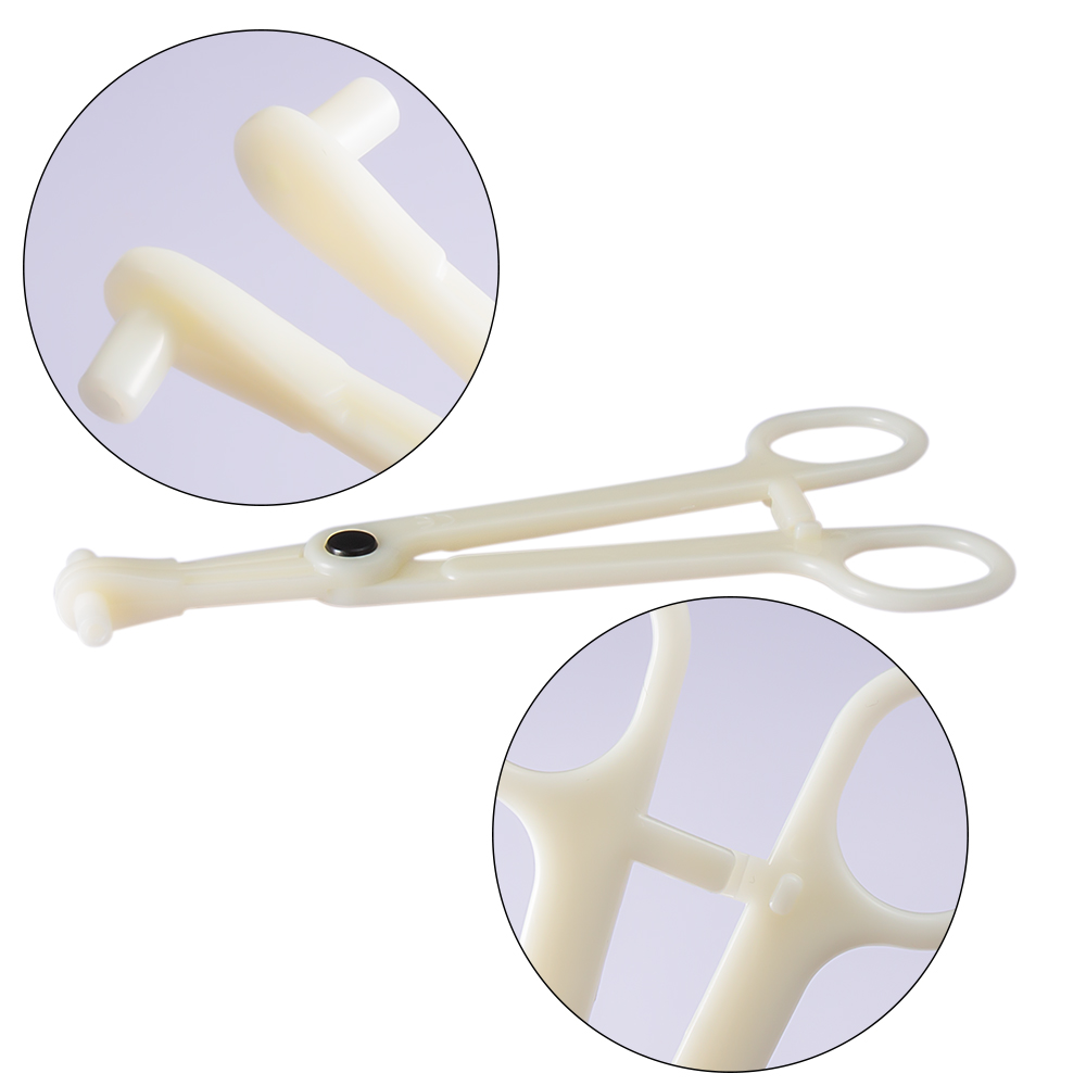Perforation auxiliary pliers made of acrylic are easy to operate. The perforation position is clean, sterile, and free of infection in one go
