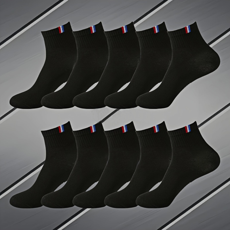 Athletic Breathable Mesh Socks for Sports - Letter Print Design & Comfortable Cushioned Insoles