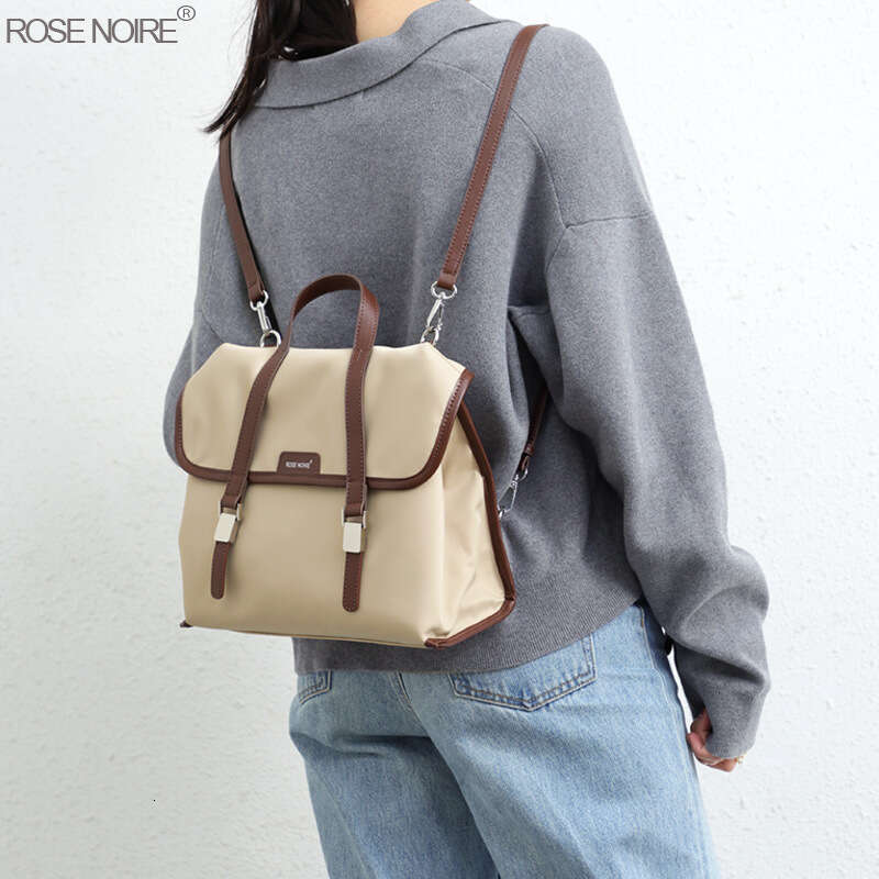 Hot Selling Nylon College Style Backpack for Women New Large Capacity Commuter Crossbody Shoulder Bag
