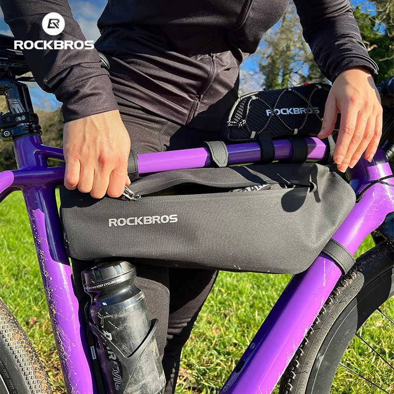 ROCKBROS Cycling Bicycle Bags Top Tube Front Frame Bag Waterproof MTB Road Triangle Pannier Dirt-resistant Bike Accessories Bags 250610
