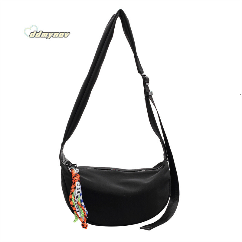 New Canvas Casual Dumpling for Women 2025 Spring Summer Korean Fashion Trendy Single Shoulder High-end Simple Crossbody Bag ddmynov