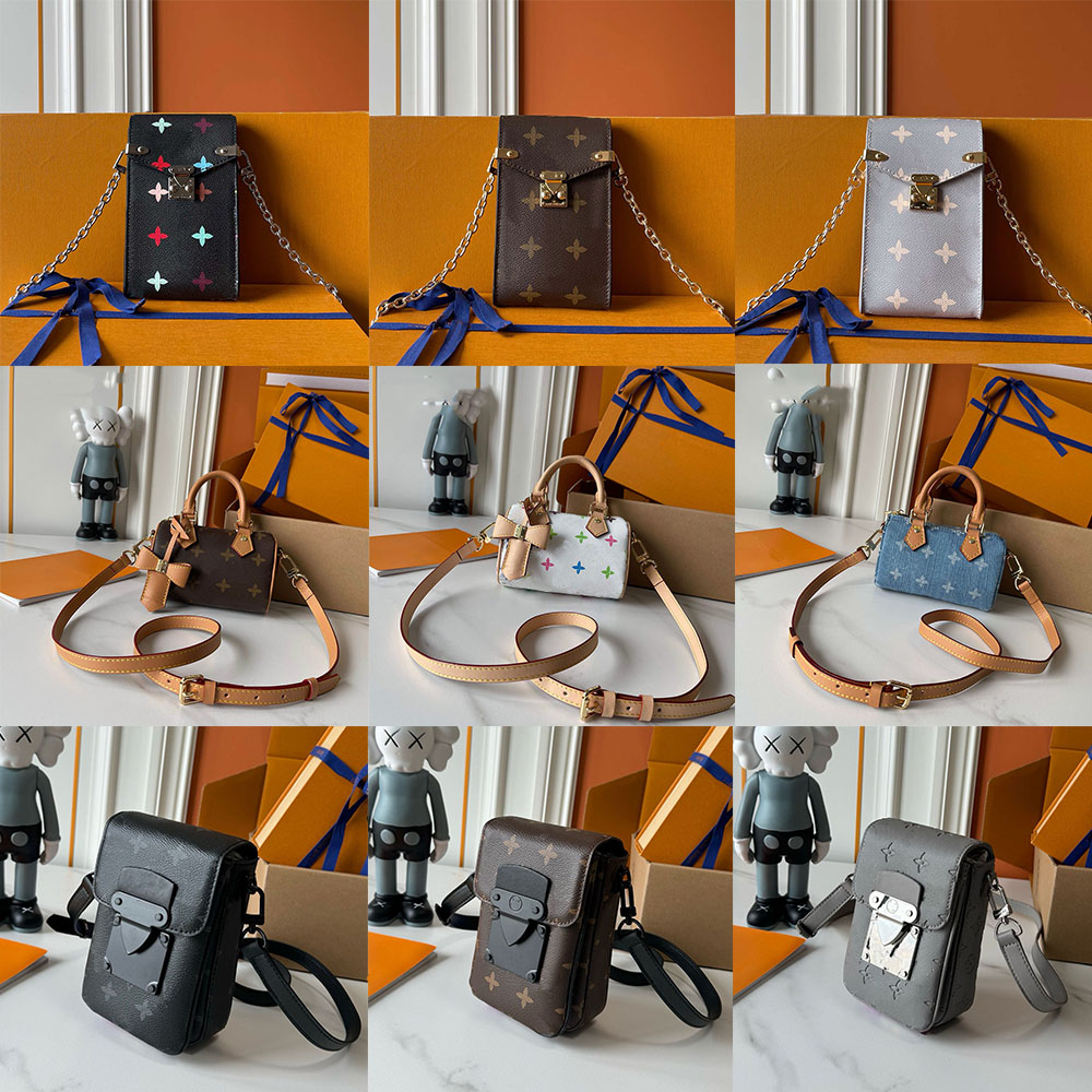 Leather Designer Bag Murakami Luxury Phone Bag Diagonal Shoulder Bag Women's Camera Bag High Quality Manufacturer Wholesale