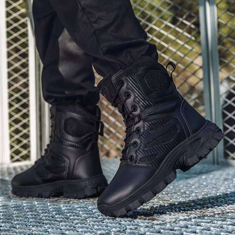 New High-quality Men's Hiking Outdoor Fashionable High Top Sports Shoes, Breathable Walking Shoes for Men