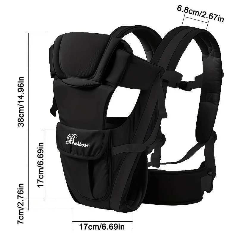 Baby Sling Carrier 4-in-1 Ergonomic Baby Backpack Carrier Easily Adjustable Baby Carrier from Newborn to Toddler y250610DKI9