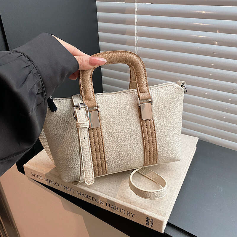 Handbag For Women New Trendy Fashion Shoulder Versatile Commuter Soft Leather Texture Crossbody Small Square Bag