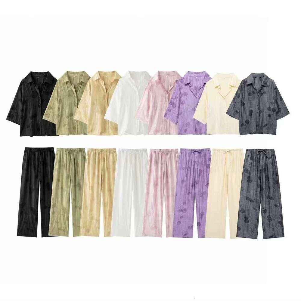 Wind Jacquard Loose Shirt4786046jacquard Casual Pants4786060set B5