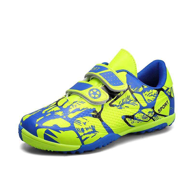 Cheap Easy Wear Children No Laces Waterproof Futsal Kids Non slip Training Soccer Shoes for Little Child