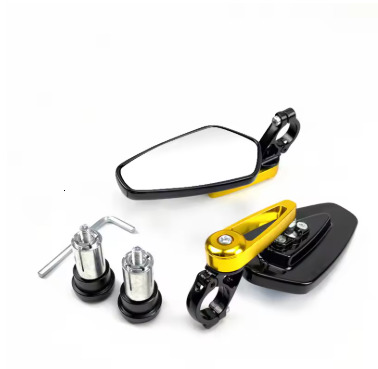 7/8" 22mm Bar End Rear Mirrors Motorcycle Accessories Motorbike Scooters Rearview Mirror Side View Mirrors Moto for Cafe Racer