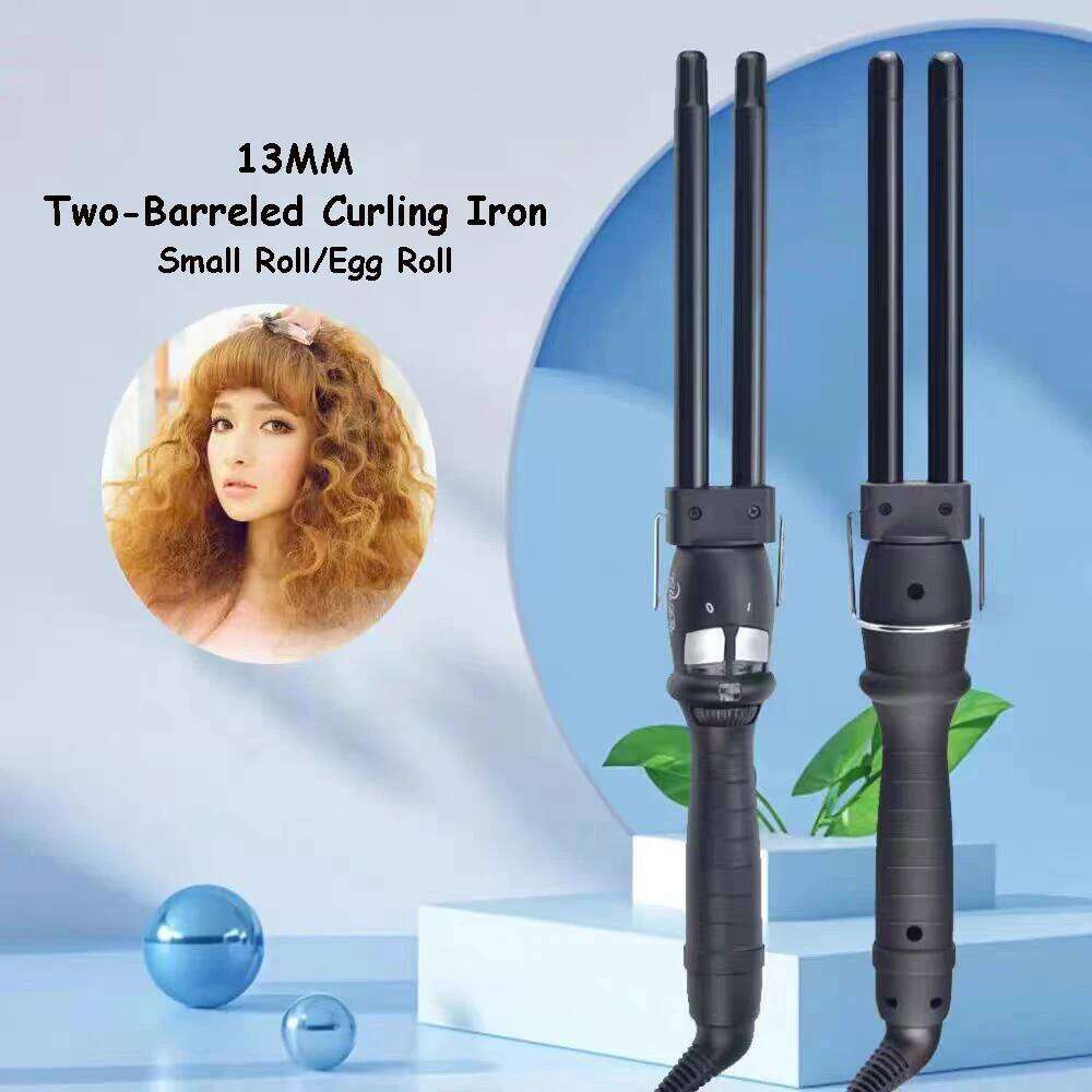 Electric Tongs Single Tube 13mm Mandarin Ducks Curler Small Curls Curlers Ceramic Hair Iron Styling Tools