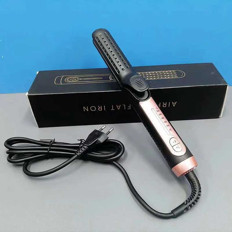 2 in 1 Cool Air Airflow Hair Styler Airflow Ionic Hair Blow Dryer Straight Shot Blow Drying Flat Iron LED Display Hair Styler W250610