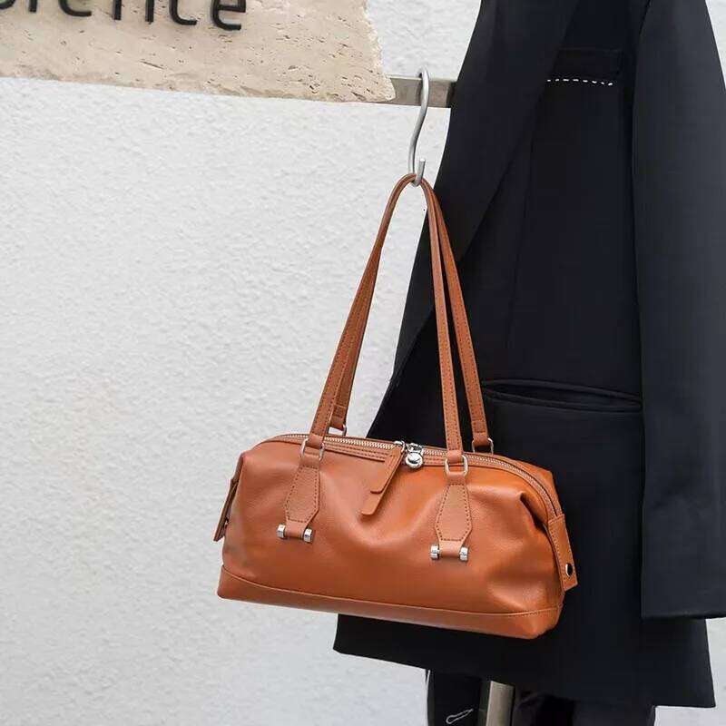 High Quality Shoulder Armpit Tote Genuine Leather Women's Bag, New Trendy And Versatile Handbag 2025/06/10 2025/06/10
