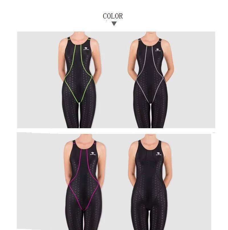 HXBY High quality Women Swimwear Professional Training Competition Waterproof Quick Dry One Piece Swimsuit Girl Bathing Suit