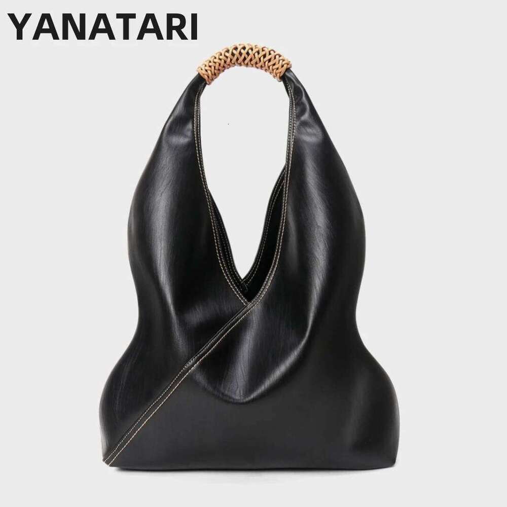 YANATARI Female Genuine Leather Capacity Handbags Shoulder Big Tote Bags For Women Shopping Large Bag