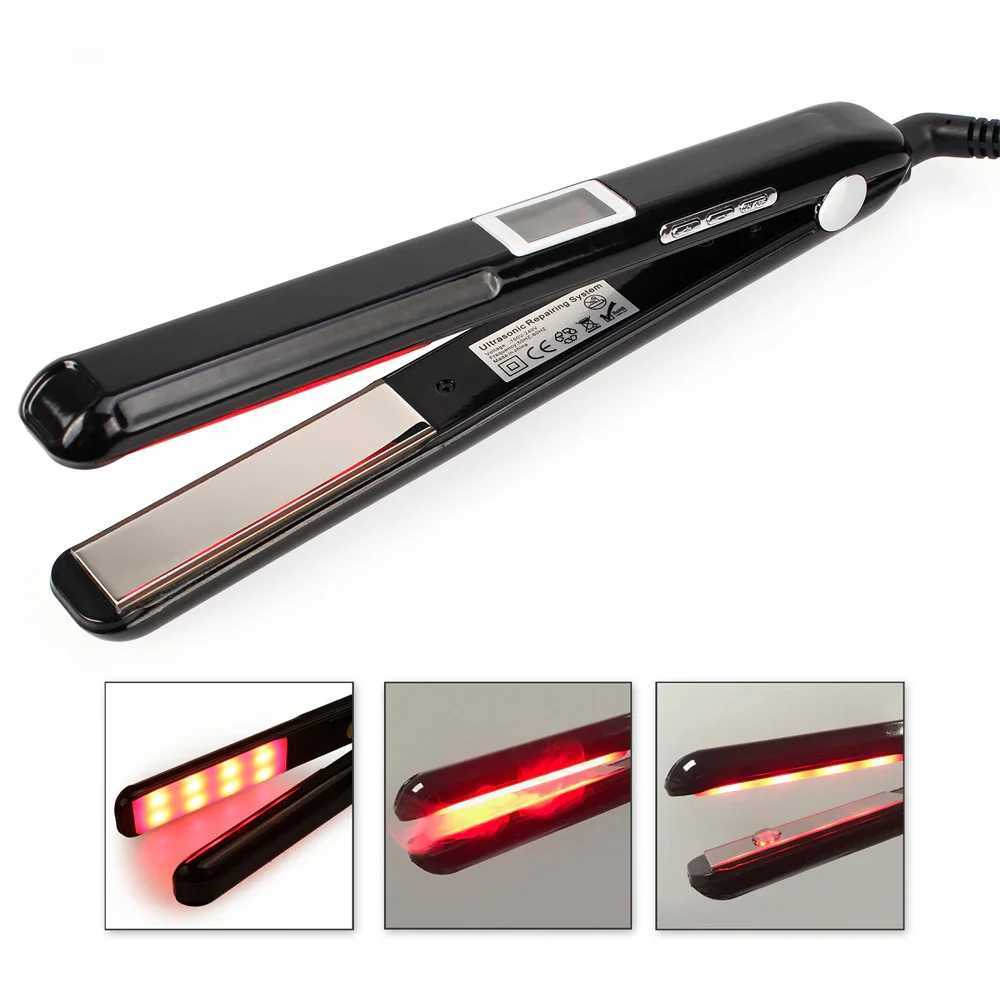 Hair Straightener Ultrasonic Infrared Cold Hair Care Iron Keratin Treatment for Frizzy Hair Recovers the Damaged Hair Flat Irons W250610