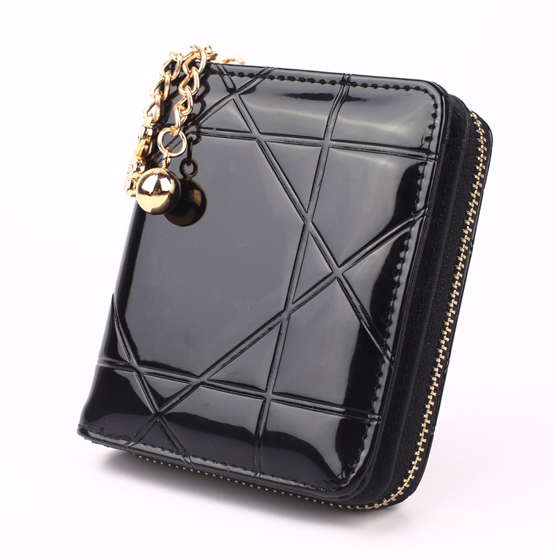 Free Shipping 2025 New Designer Bag Short Zipper Quilted Card Bag Leather Diamond Women's Wallet Exquisite Practical Trend Coin Purse