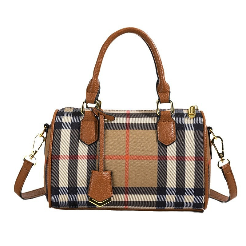 Designer bag free shipping 2025 new fashionable commuting high-end texture printed pillow bag hand-held shoulder crossbody bag for women