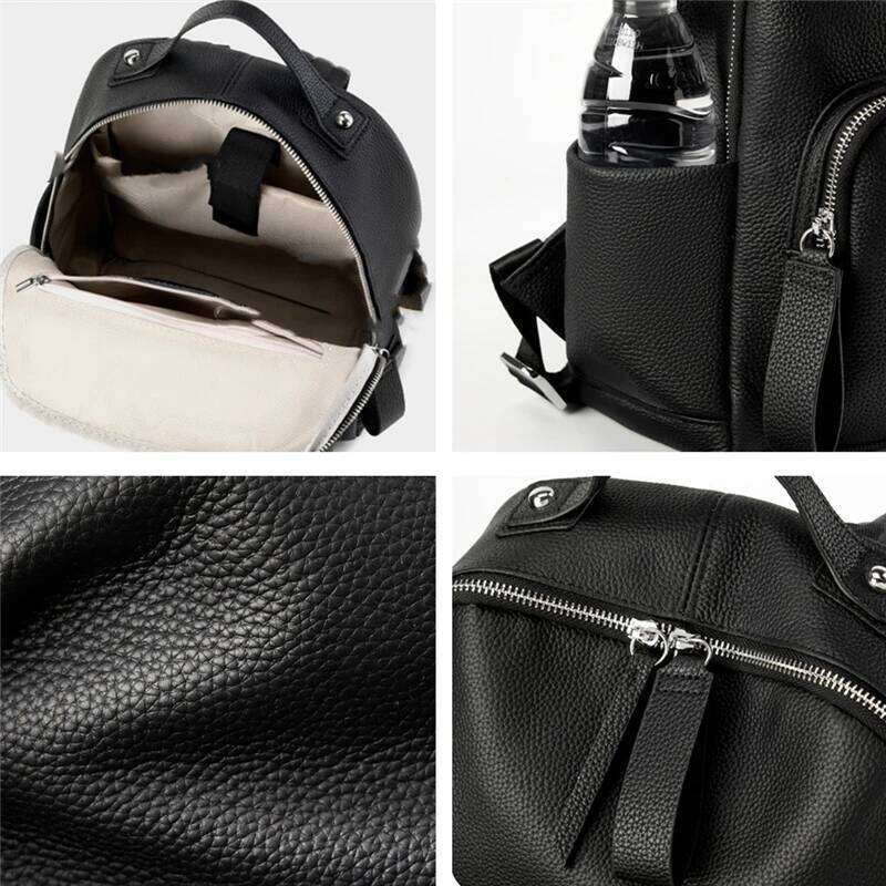 Hifashion 100% Cowhide Genuine Leather Backpack For Women 2025 Trend Designer Soft Travel Work Daypack Teenage Girls School Bags